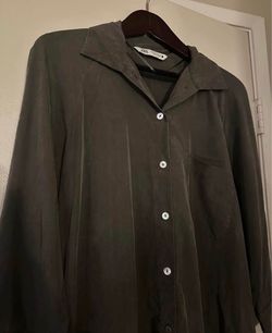Zara Green Button-Up Dress