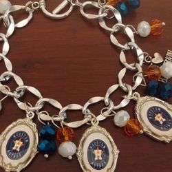 Houston Astros Inspired Charm Bracelet 