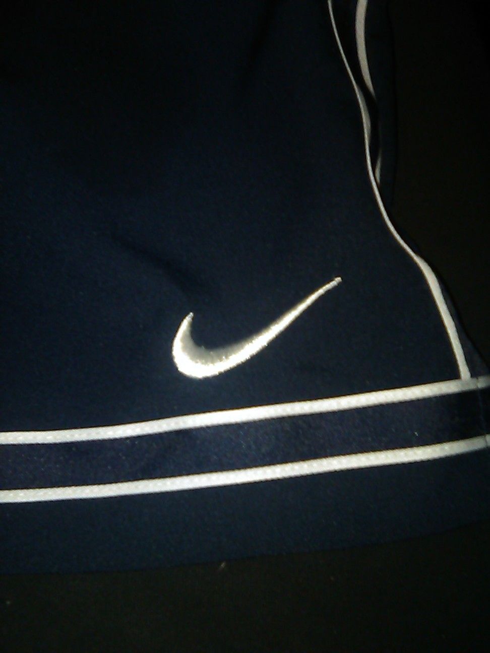 Nike shorts dri fit mens xxl navy blue white no pockets