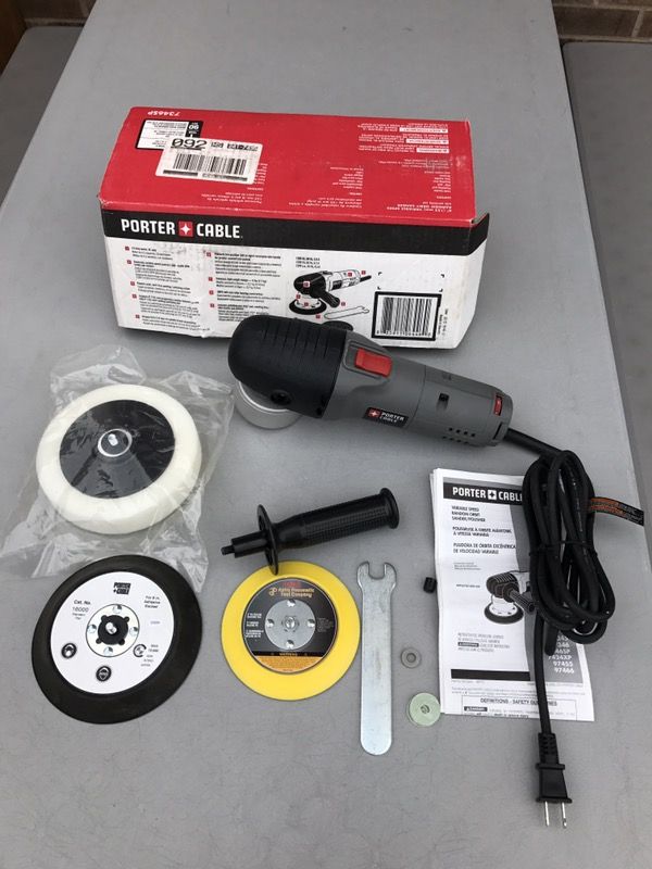 PORTER-CABLE 7346SP 6-Inch Random Orbit Sander with Polishing Pad (like new)