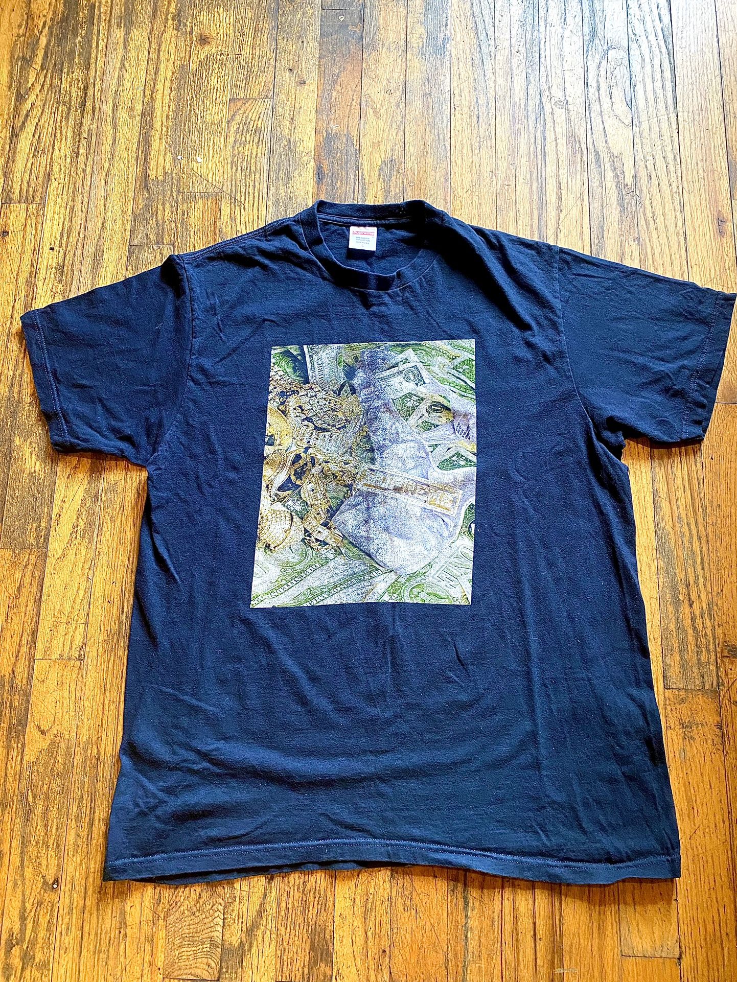 Supreme Black  “Bling” Money T-Shirt