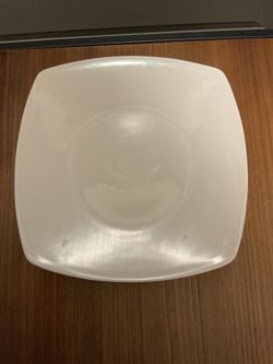 Set of 6 Graydon Hall White Square Dessert Plates Kitchen Dinnerware Dorm