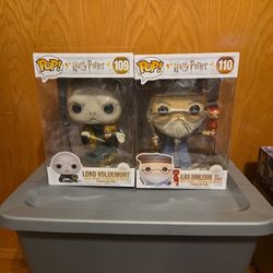 Dumbledore And Voldemort 10 Inch Funko Pops