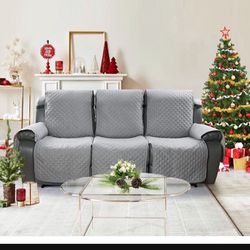 Recliner Sofa Slipcover Couch Covers for 3 Cushion Couch, Pet Sofa Cover for 3 Seat Recliner Sofa, Washable Reclining Sofa Cover Furniture Protector w