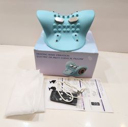 Blue Neck Massager with Heat & remote control