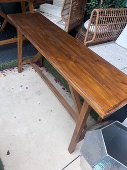 Solid Wood Farmhouse Console Table / Sofa Table