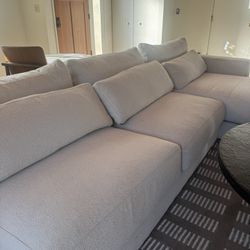 Crate & Barrel Retreat Sectional & Chair Retail $5000