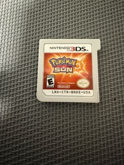 Pokemon sun 3ds game