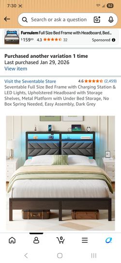 Full Size Bed Frame (no mattress)