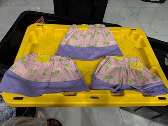 Handmade Frog Print Mini Skirts – Set of 3