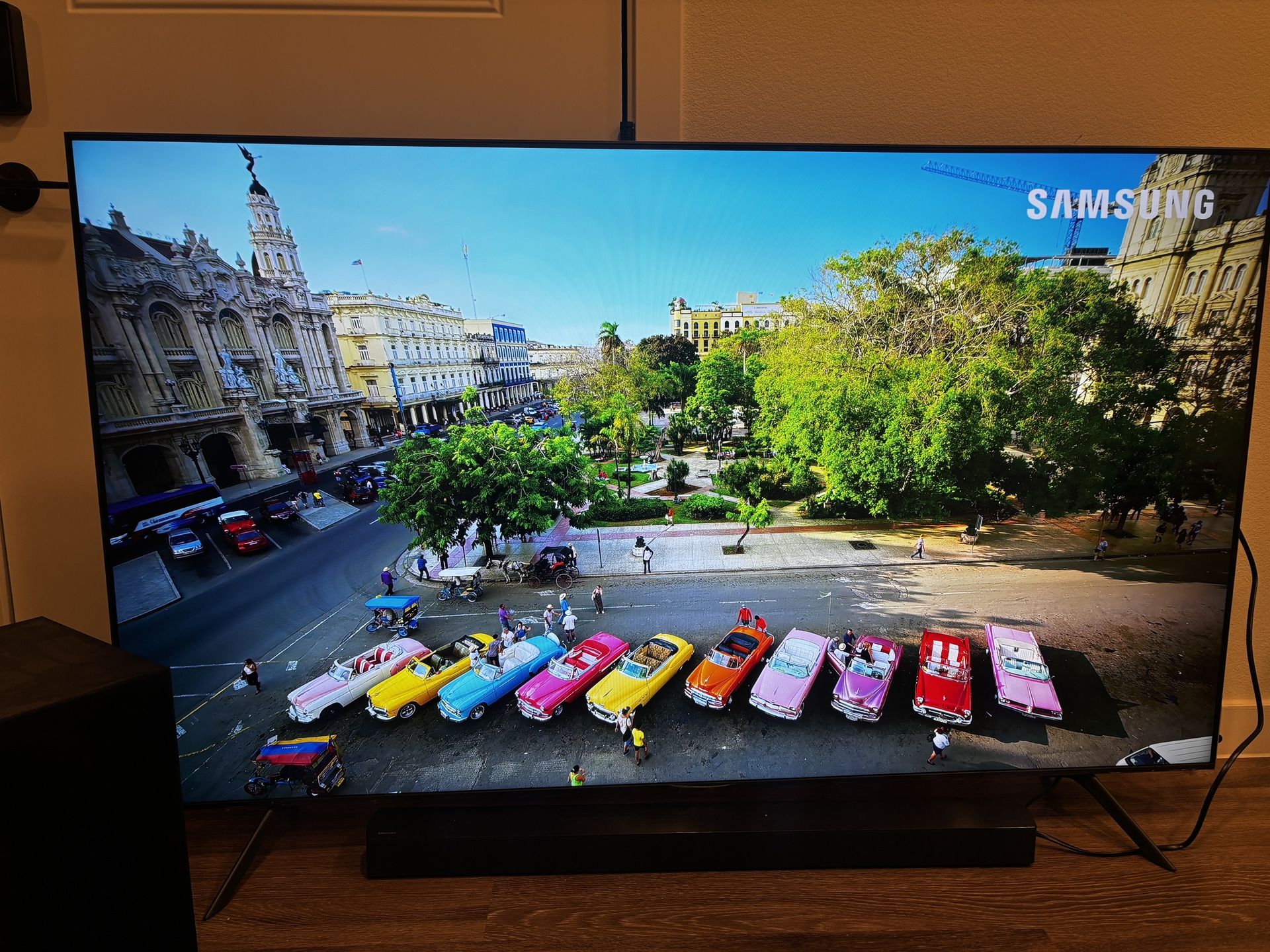 65” Samsung 4K Smart Tv with Subwoofer and Soundbar