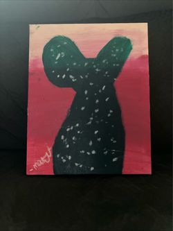 Original Cactus Acrylic Painting on Canvas