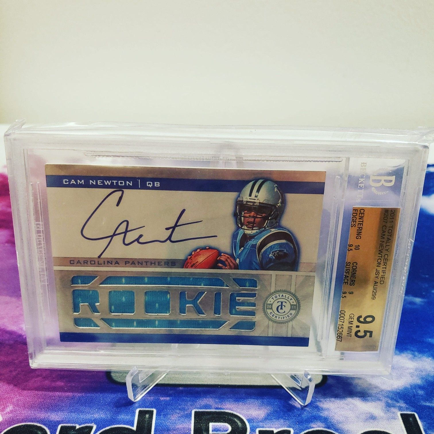 Cam Newton RPA /299 BGS 9.5