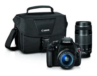 Canon EOS Rebel T5 Digital SLR Camera with EF-S 18-55mm is II + EF 75-300mm f/4-5.6 III Bundle