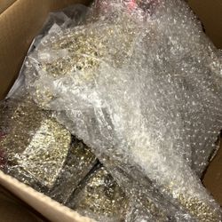  Decoration LED Lights 3-Piece Lighted Christmas Deer Set Outdoor Yard Gold