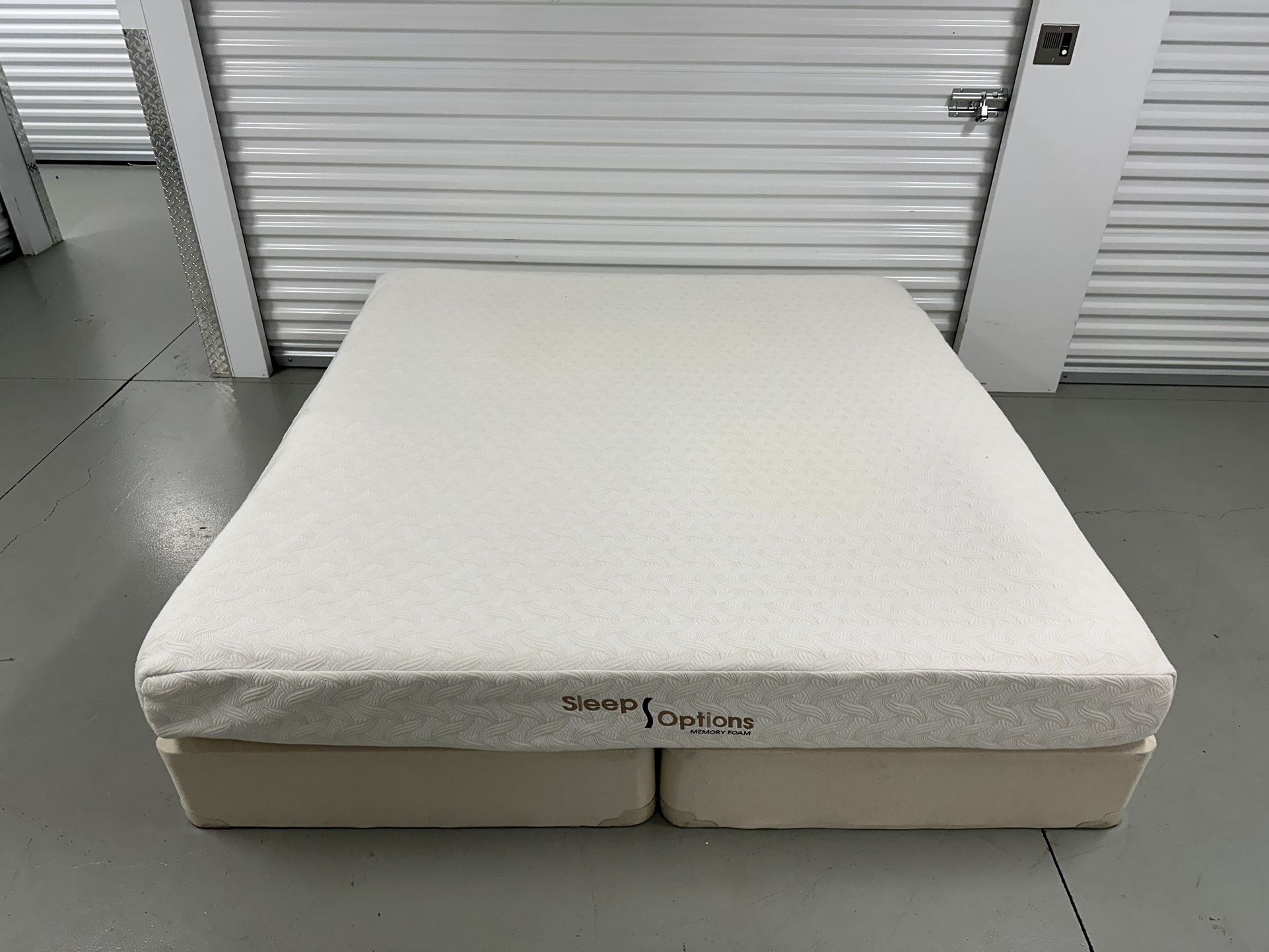 Sleep Options Memory Foam King Size Mattress w/ Box Spring