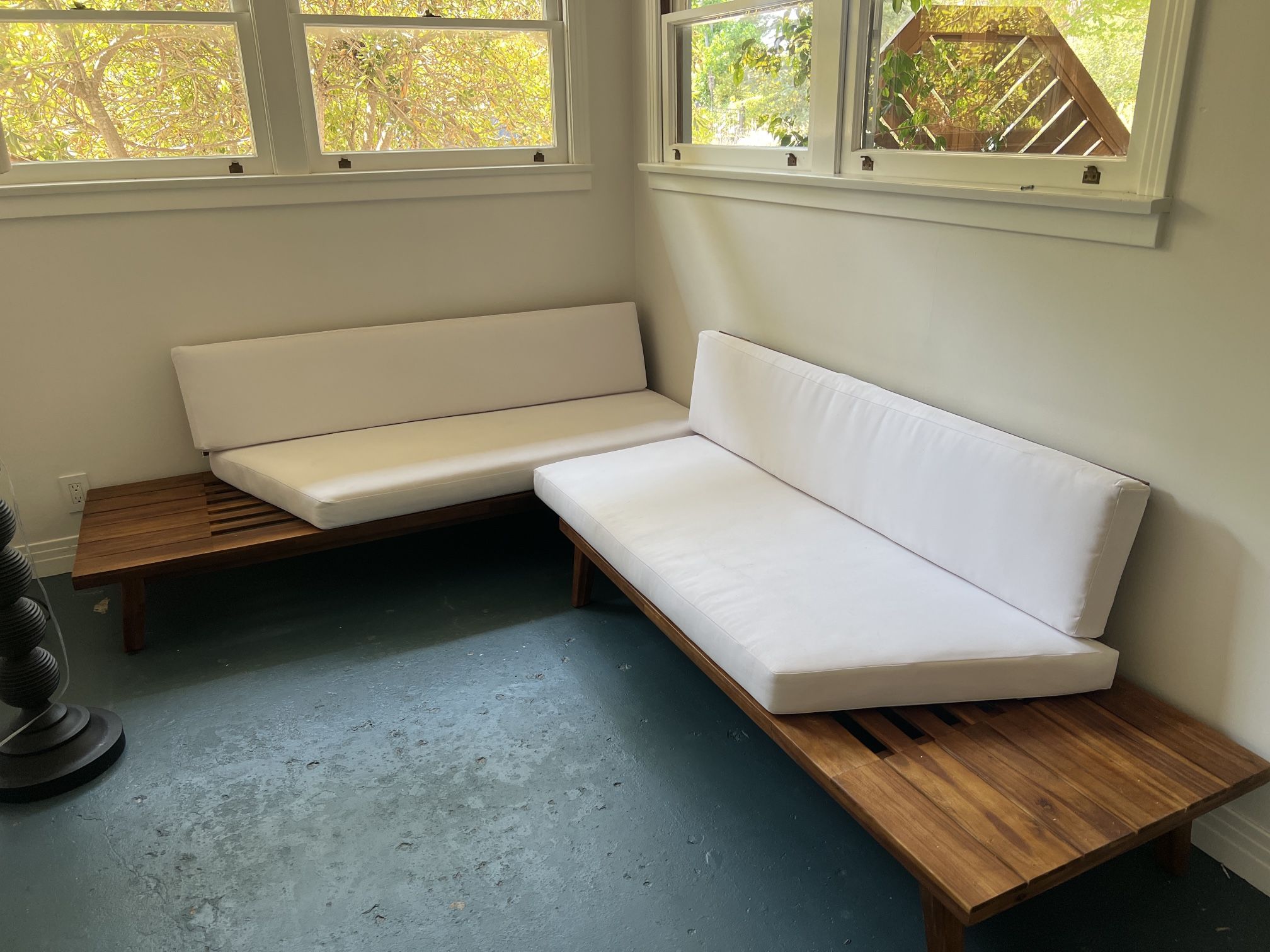 Solid Wood Minimalist Couch