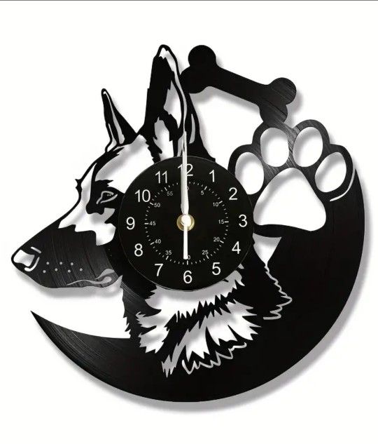 GERMAN SHEPHERD CLOCK
