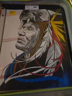 Hand Drawn Native Medicine Man