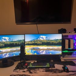 2x XF270HU 1440p 144Hz 1ms Monitors 