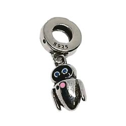 New Pixar Movie S925 Wall-E Eve Charm Fits Pandora Bracelets 