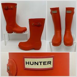 Hunter Short Matte Rain Boots Girls Size 4/ Boys Size 3