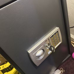 Medium Sized Safe With Keys And Number Digital Code