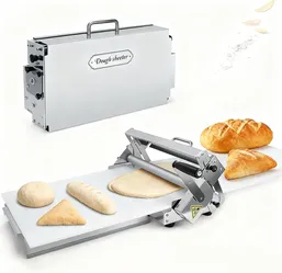 12" Folding Dough Sheeter,Manual Stainless Steel Dough Machine
dough sheeter machine for home,(ith Sheeter Board) Thickness Adjustable