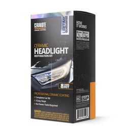 Cerakote Ceramic Headlight Restoration Kit - Ceramic Coating that Restores Headlights to New - 8 Wipe Kit
