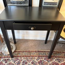 Black Desk -Console Table with one drawer