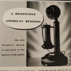 Vintage 1930's Bell Phone Ad