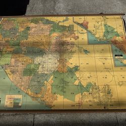Vintage Thomas Bros. Orange County Wall Map No. 74 – Large 52” x 68”