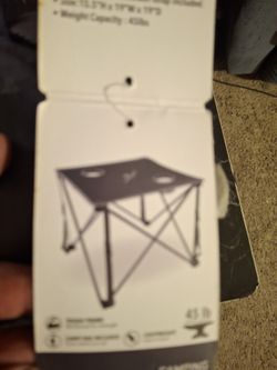 Black Sierra Folding Table 