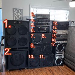 Selling Out Speakers, Subs And Base (all Work)