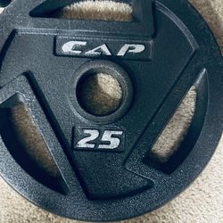 Cap 25 Ib Weight Plate 