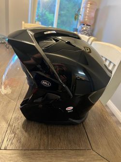 Bell Helmet & Leather Gloves