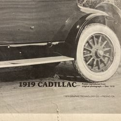 Black and White Vintage car posters