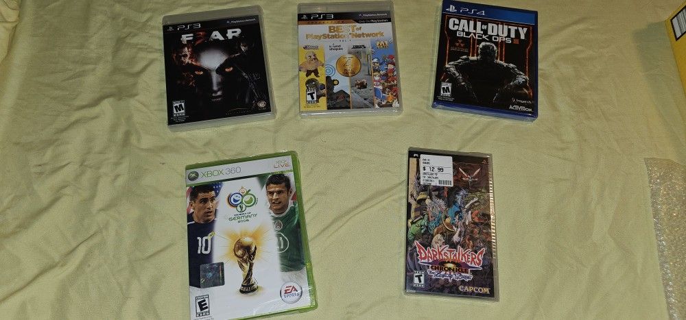 Ps3 Ps4 Psp Xbox 360 Brand New Sealed Games $5 And Up