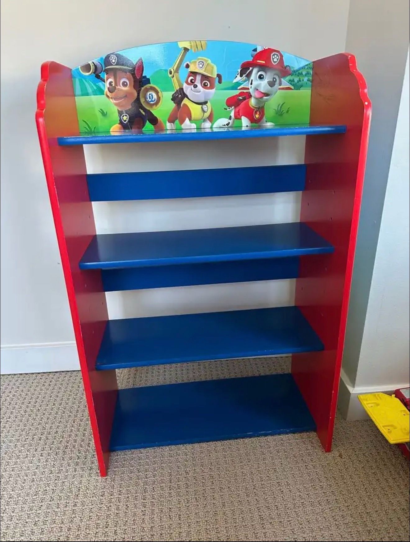 Paw Patrol bookshelf