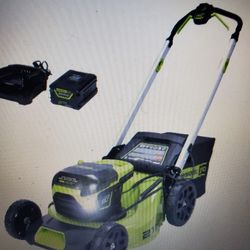 Greenworks PRO 21 in. Battery Cordless Push Lawn Mower with 5.0 Ah Batter & Charger