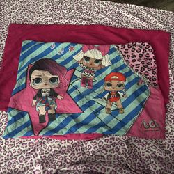 Twin Bed with LOL Surprise Pillow & Leopard Print Sheet