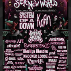 Sick New World General Admission Festival Ticket 