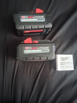 Milwaukee M18 RedLithium High Output XC6.0 Batteries (2-Pack)