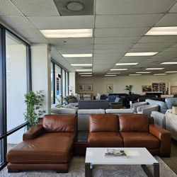 3-pc Leather Sectional Sofa-Darrium 