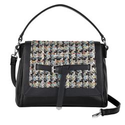 Versa Signature Handbag Black. Pair with Versa Accents. Vegan leather Magnolia and Vine