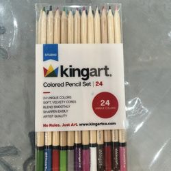King Art Colored Pencil Set 24 count