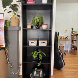 black ikea bookcase