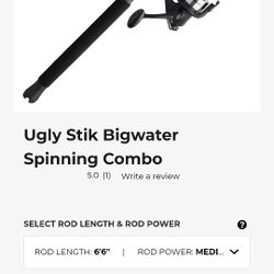 Ugly Stick Big water Spinning Combo