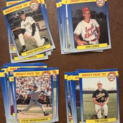 Lot 50 Front Row Baseball Cards 1992 Draft Cards