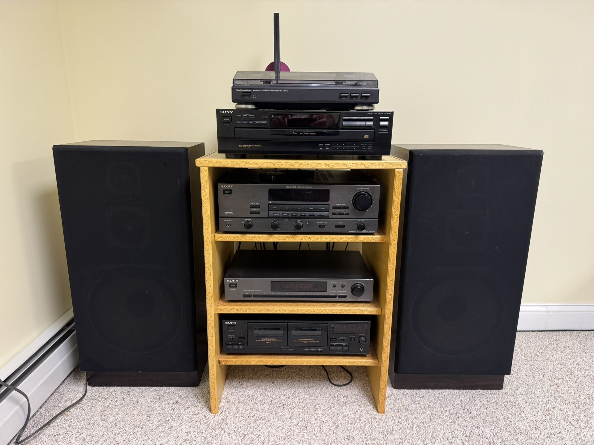 Vintage Sony Stereo System